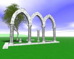 Ruined temple